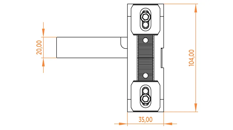 ECC 103-60-20 CNC Çubuk Çektirme 20x20