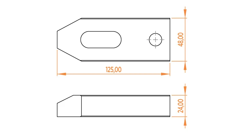 EPB 125-25 M16 Straight Clamp